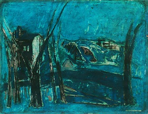 枯木のある風景