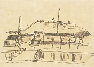 丘の見える風景