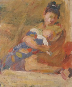 少女（子守り）