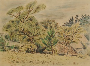 風景（友田の坂上から見下した）