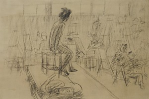 美校のアトリエ