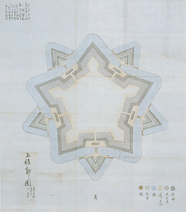 五稜郭初度設計図