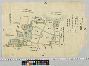 河州丹北郡東大塚村領内絵図