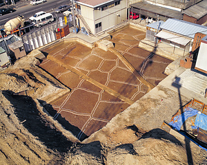 上田町遺跡D5-2-24VII 第4面水田全景