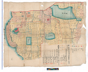 〔一津屋村地租改正地引絵図〕