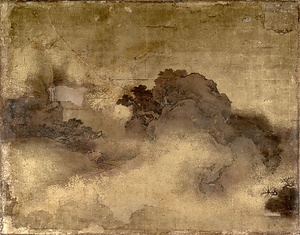 黒書院二の間南長押上貼付東より1 