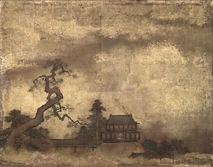 黒書院二の間南長押上貼付東より3