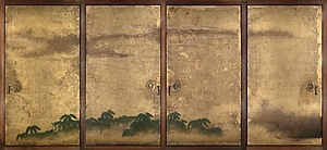 黒書院三の間南襖西　全図