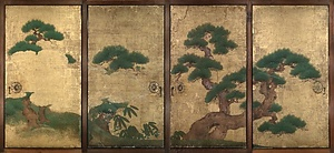 黒書院三の間南襖西　全図