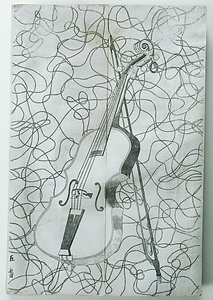 ヴァイオリン（銅版画見本帳十二図）