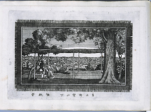 自上野望山下（銅版画東都名所図二十五図）