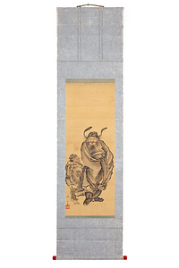 岡部洞水筆　鍾馗図