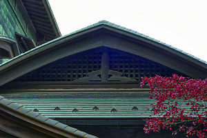 銅御殿 車寄 蟇股