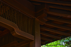 銅御殿 車寄 屋根裏