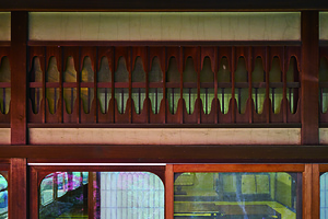 銅御殿 書院 欄間窓