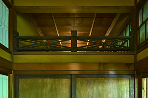 銅御殿 北側畳廊下 竹節欄間