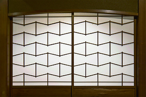 銅御殿 座敷 障子組子「竹節式」