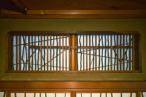 銅御殿 座敷 欄間障子組子「氷裂式」