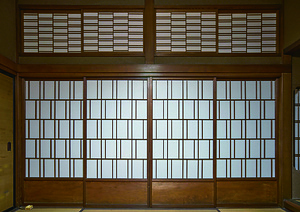 銅御殿 座敷 障子組子「雙筆管式」