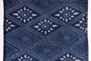 型染布　花菱文