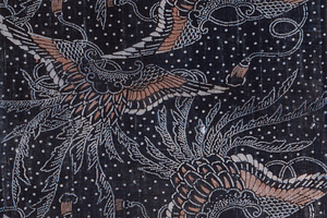 型染布　隠蓑文