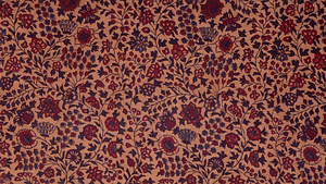 更紗布　花唐草文