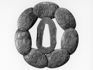 透鐔　米俵つなぎ文