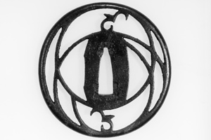 透鐔　輪違に雁金文