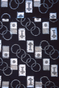 絣布　飛行機文