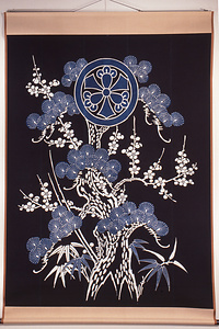 夜具地　松竹梅文