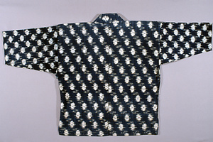 仕事着　流水に幾何学文