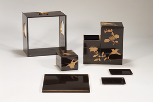 花鳥文蒔絵提重