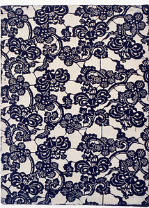 型染和紙　花唐草文