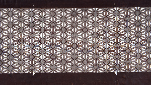 型紙　麻の葉文