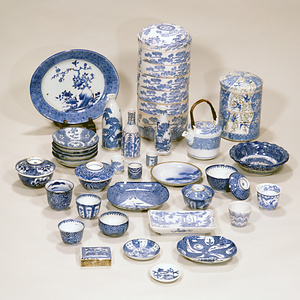 印判染付の食器