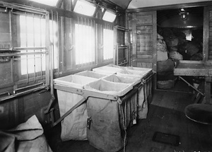 郵便区分室と締切郵袋室