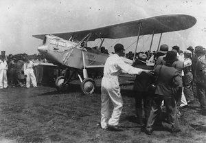 学生航空連盟訪欧飛行出発
