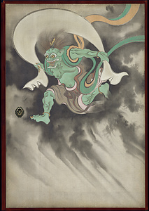 風神雷神図襖