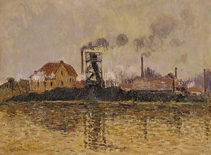 オワーズ河岸の工場