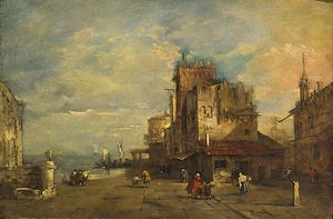 小さな広場と建物のあるカプリッチョ