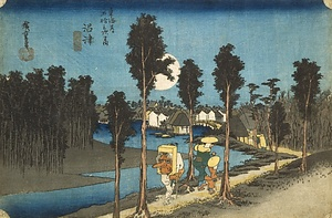 東海道五拾三次之内 13 沼津《黄昏図》