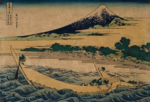 冨嶽三十六景《東海道江尻田子の浦略図》