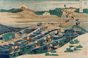 冨嶽三十六景《東海道金谷ノ不二》