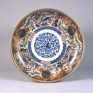 色絵 双鳥文 皿