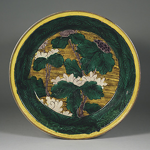 色絵 花卉文 皿