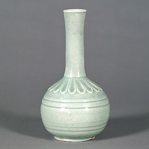 青磁 菊文 瓶