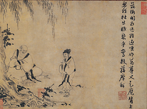 布袋蔣摩問答図