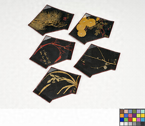 東西大家作画　結文菓子盆