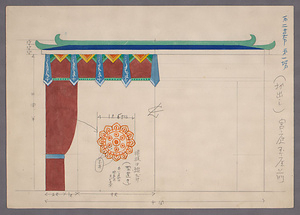 「陽気妃」　舞台装置図