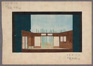 「京都の虹」　舞台装置図